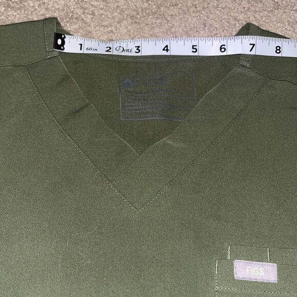 Figs (S) Moss Green Mens Jogger Scrub Pants & Top Set Technical Collection (FLAW - Picture 9 of 16